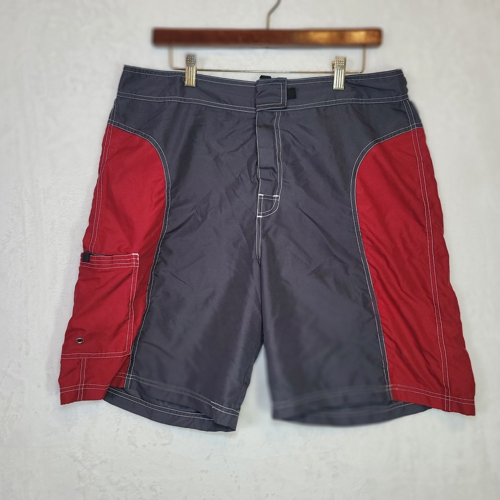 Vintage Y2K‎ Board Shorts Surf Swim Trunks Vacation Beach Mens Size 36 Retro